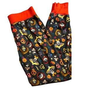 Disney Store Coco Kids Pajama Bottoms Black and Red Pixar‎ Size 11/12 Miguel